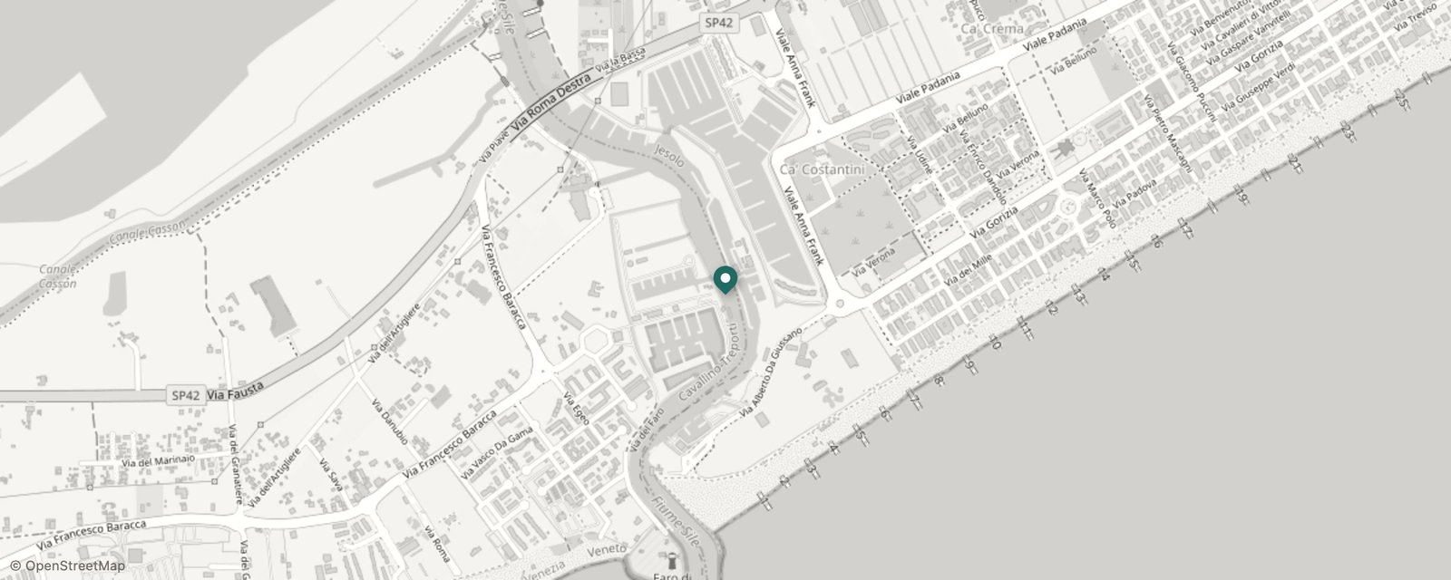 Mappa: V. Levantina, 261, 30016 Jesolo